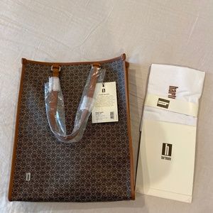 NWT Hartman Slim Shopper Bag $195 with Wings Belting